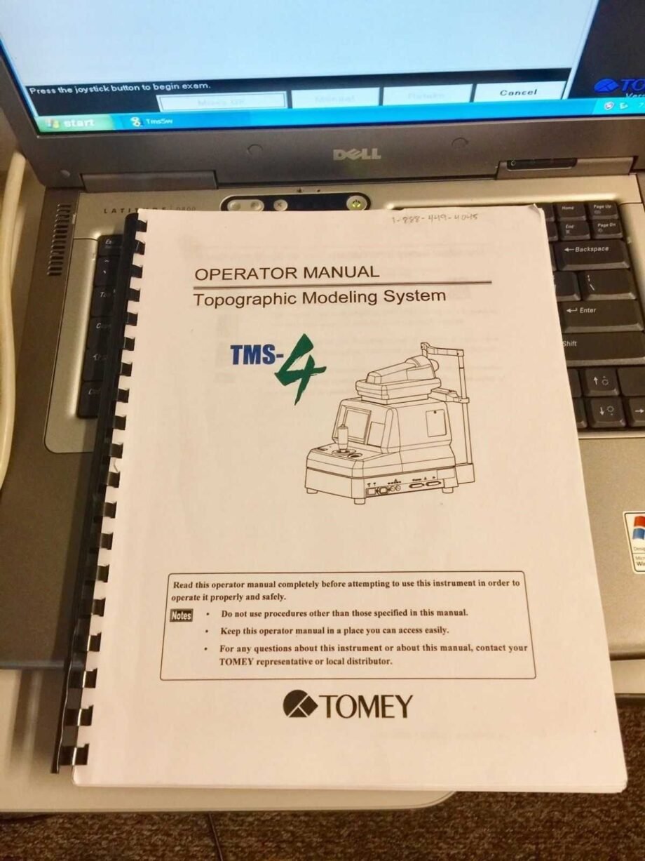 Tomey TMS-4 Corneal Topographer System